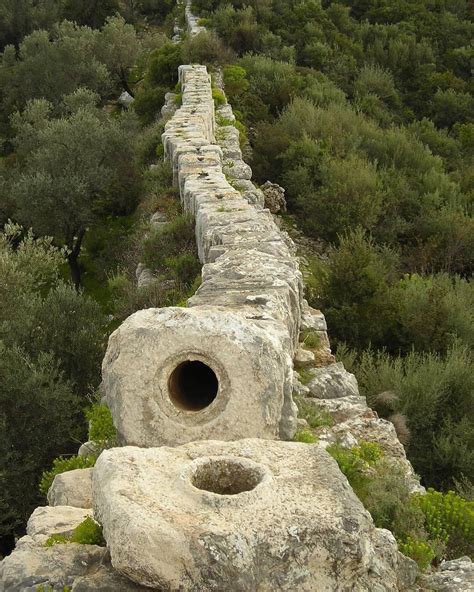 inside roman aqueducts.